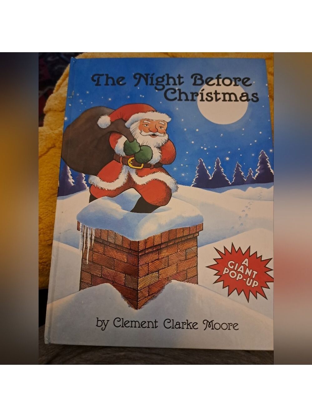 Classic The NIGHT Before Christmas A Giant POP-UP Santa Hallmark Hardcover 1989